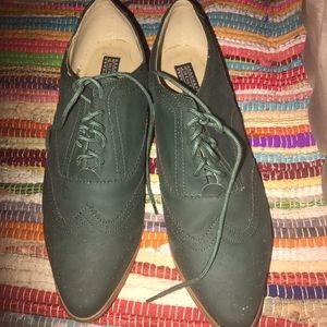 Green Oxford shoes Deena & Ozzy